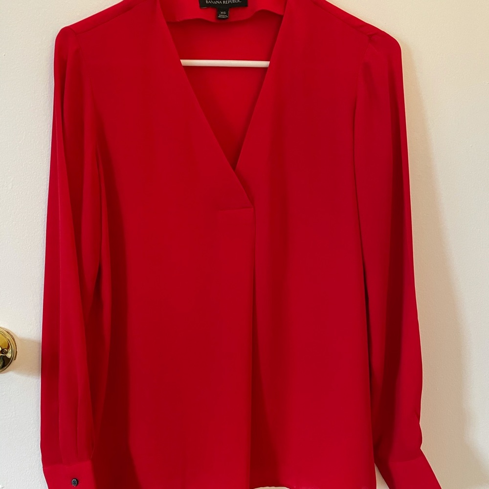 Banana Republic Red blouse